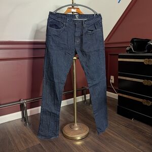 PRPS Demon Corduroy Boro Patch Indigo Blue Denim Jeans 34